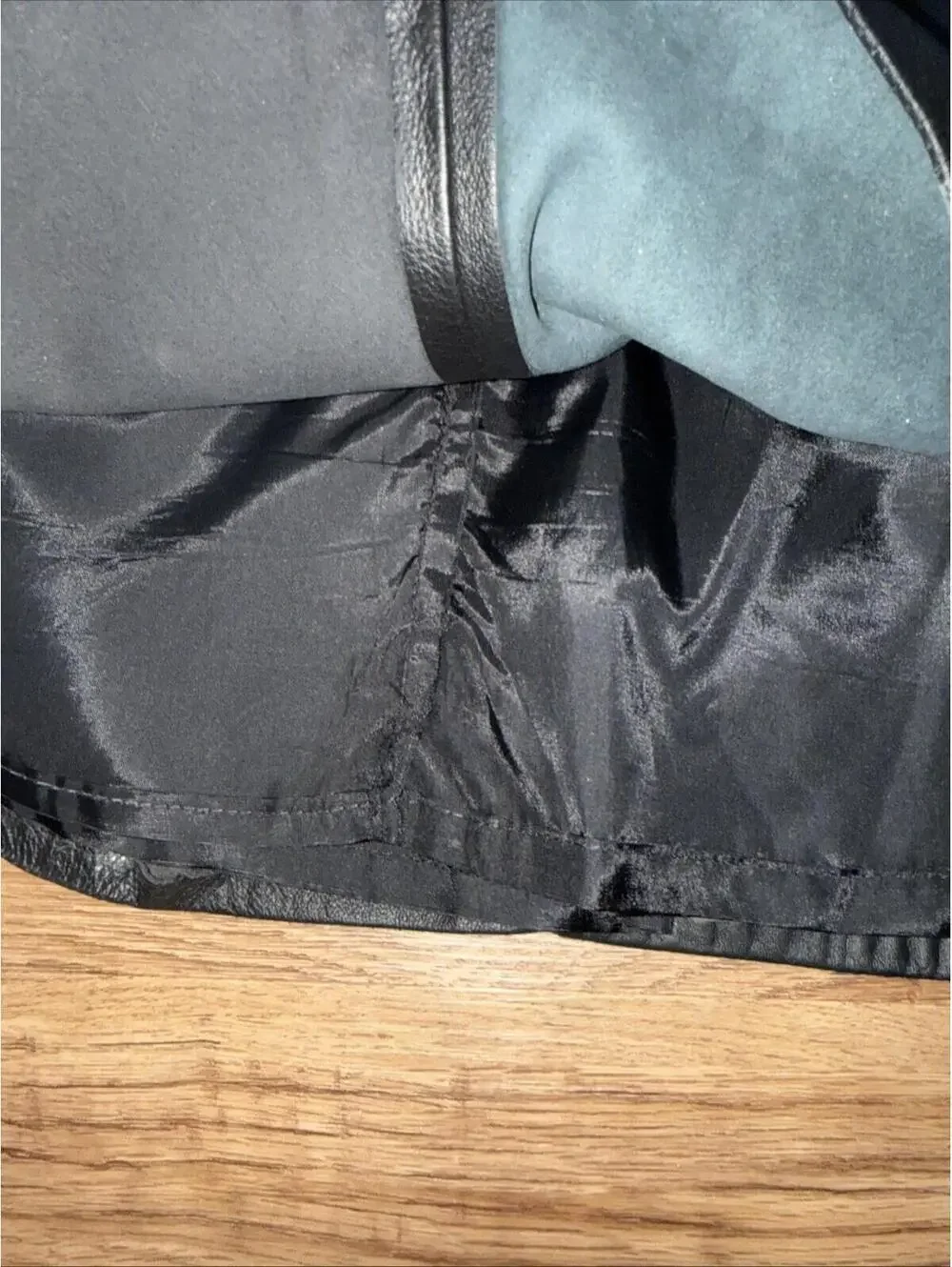 Vintage Leather Skirt Black Small / Size 4 High Waist Mini Skirt Pockets Soft